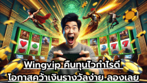 Wingvip คืนทุนไวกำไรดี โอกาสคว้าเงินรางวัลง่าย ลองเลย